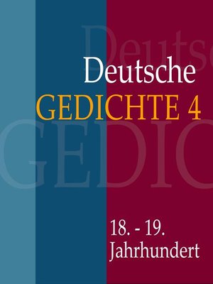 cover image of Deutsche Gedichte 4